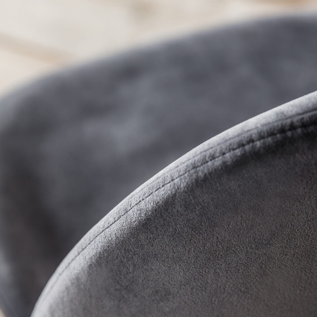 Gallery Direct Flanagan Chair Grey Velvet (2pk)