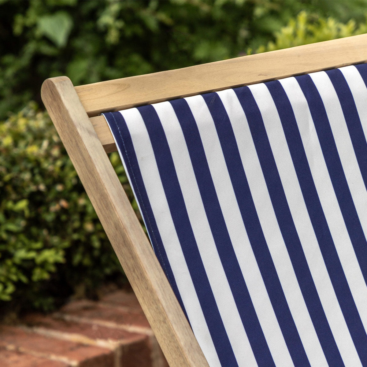 Gallery Direct Navy Stripe Deck Chair