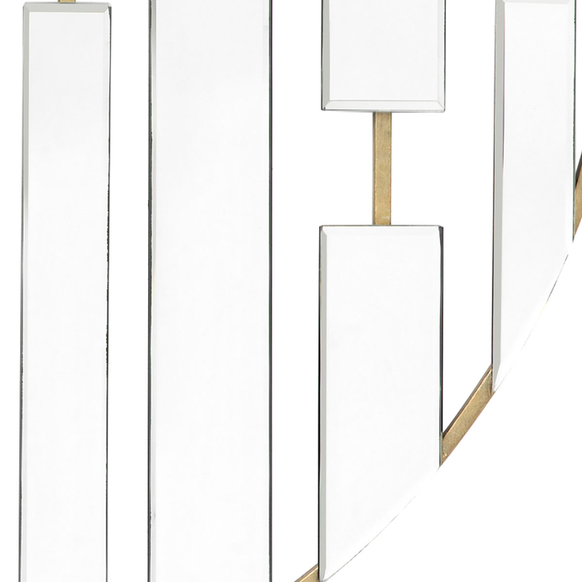 Gallery Direct Chertsey Round Mirror Champagne 900x14x900mm