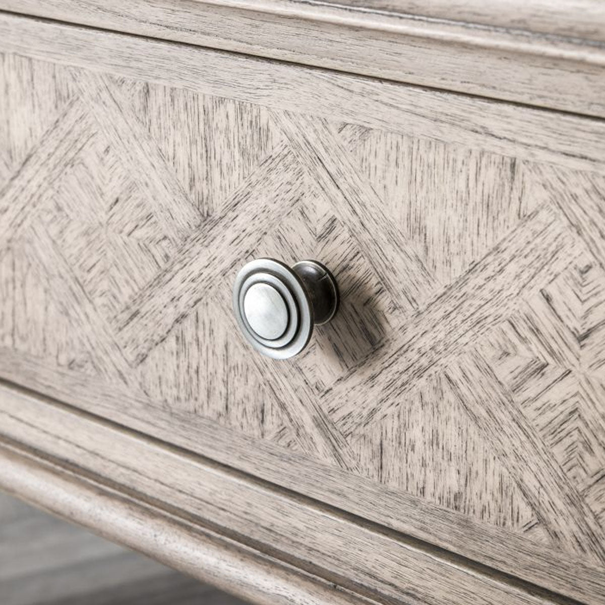 Gallery Direct Mustique Square 2 Drawer Coffee Tble 900x900x435mm