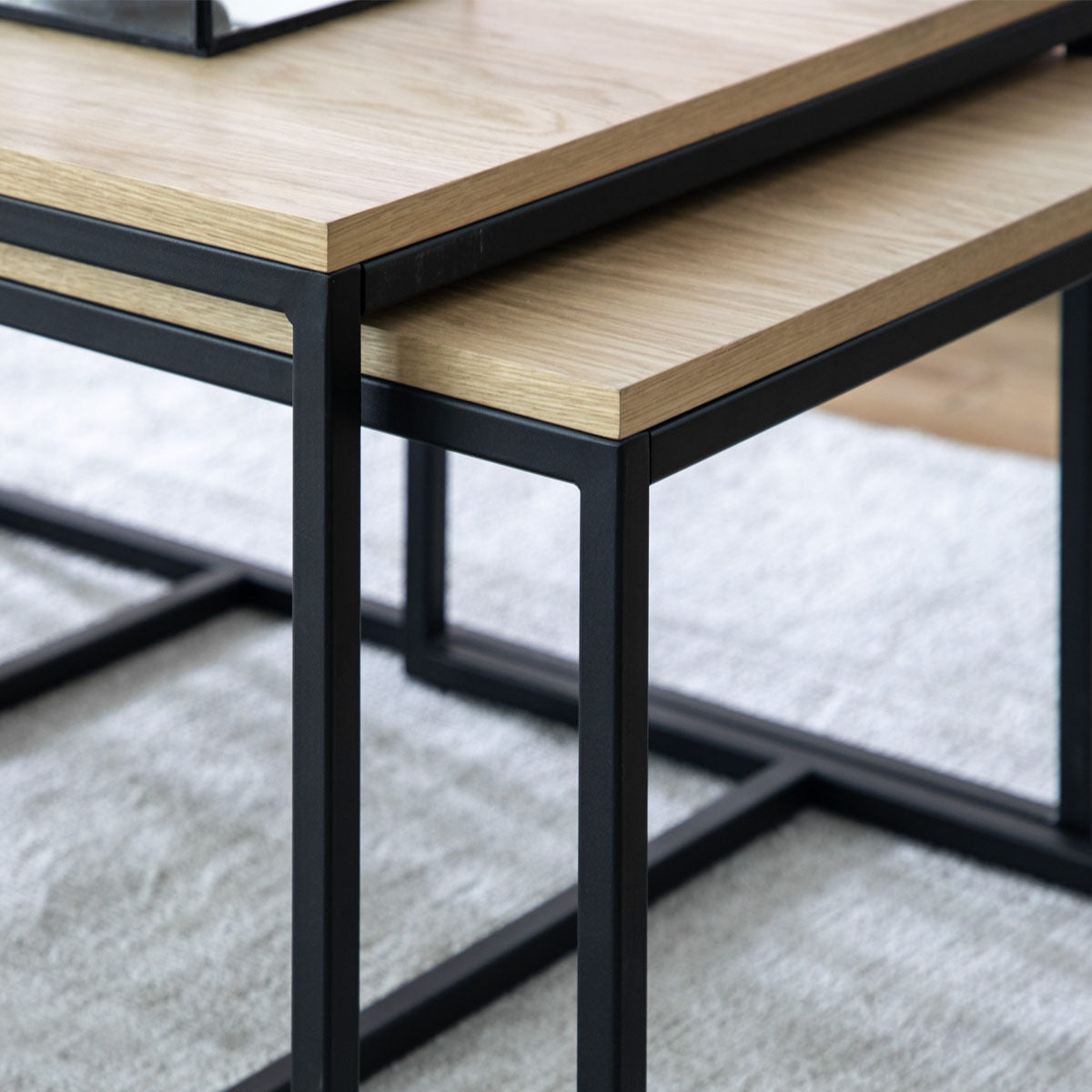 Gallery Direct Henley Coffee Table Nest 500x500x450mm