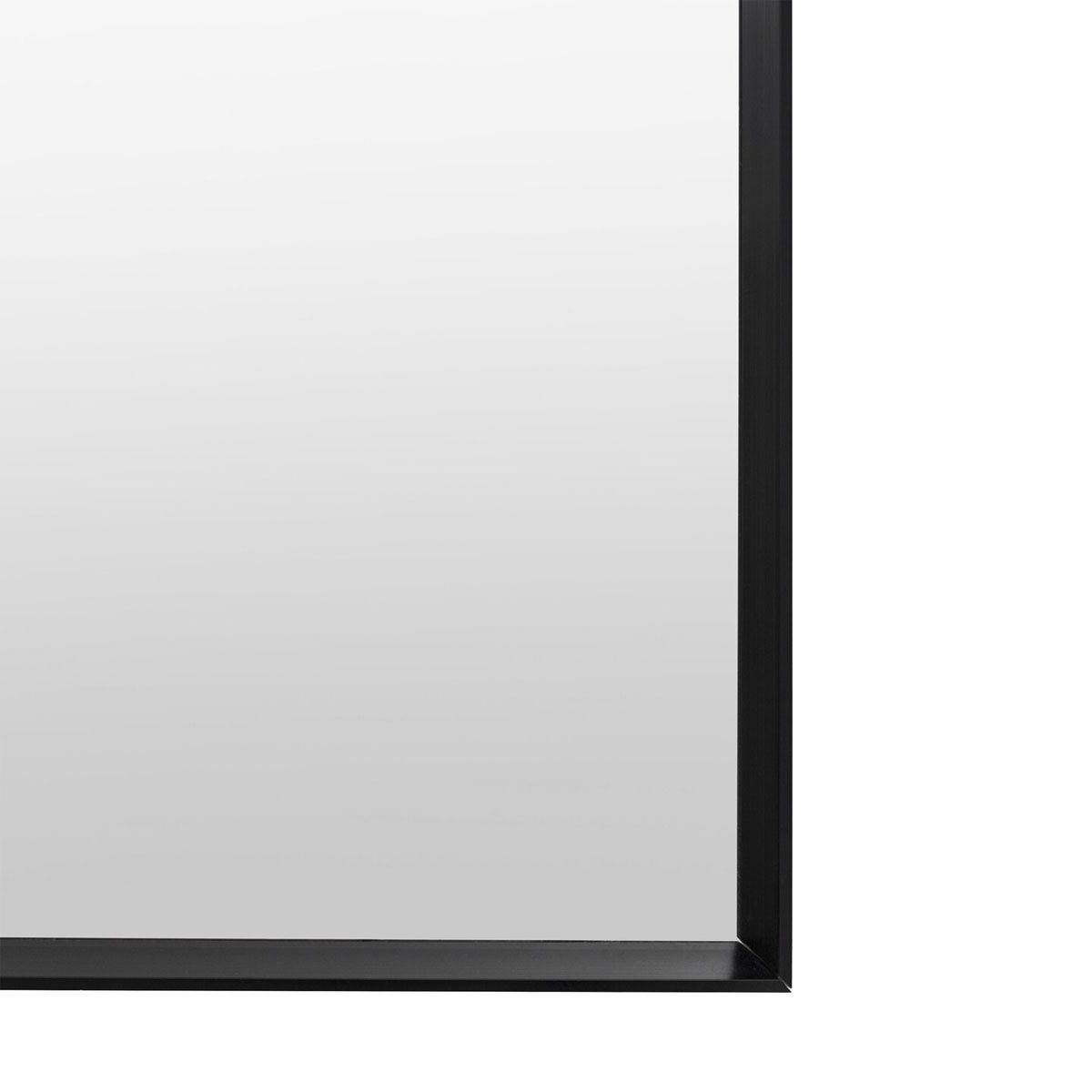 Gallery Direct Holworth Overmantle Mirror Black 900x1100mm