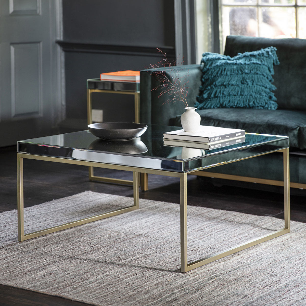 Gallery Direct Pippard Coffee Table Champagne 900x900x460mm