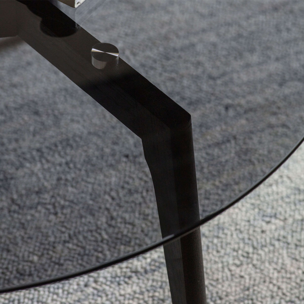 Gallery Direct Blair Round Coffee Table Black 900x900x450mm