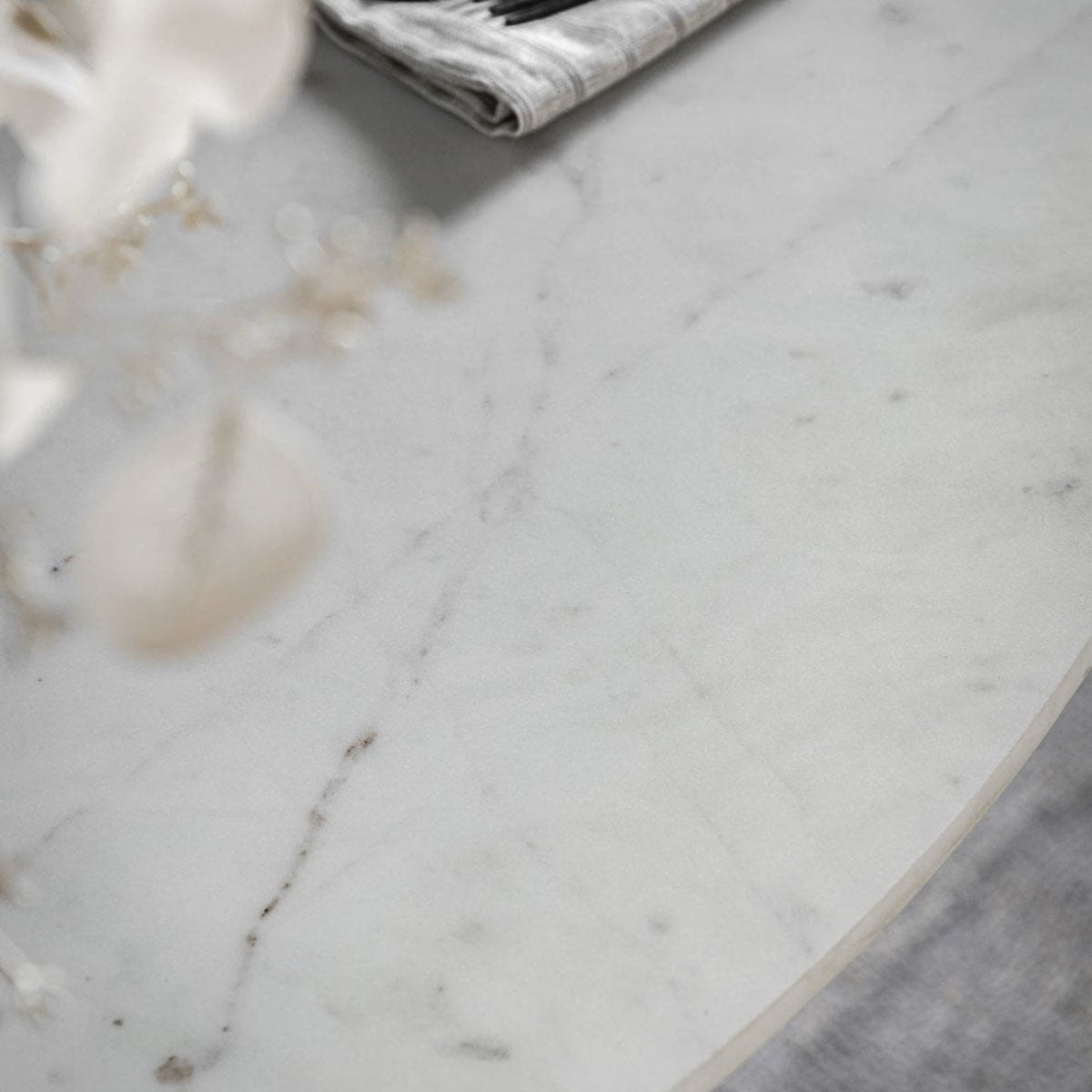 Gallery Direct Marmo Round Dining Table 1100x1100x750mm
