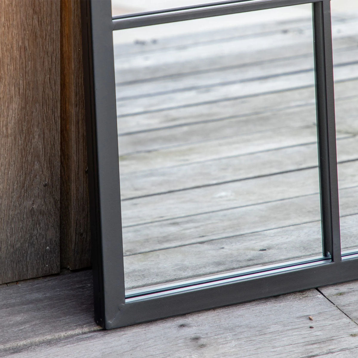 Gallery Direct Darland Outdoor Mirror Black 1200x800mm