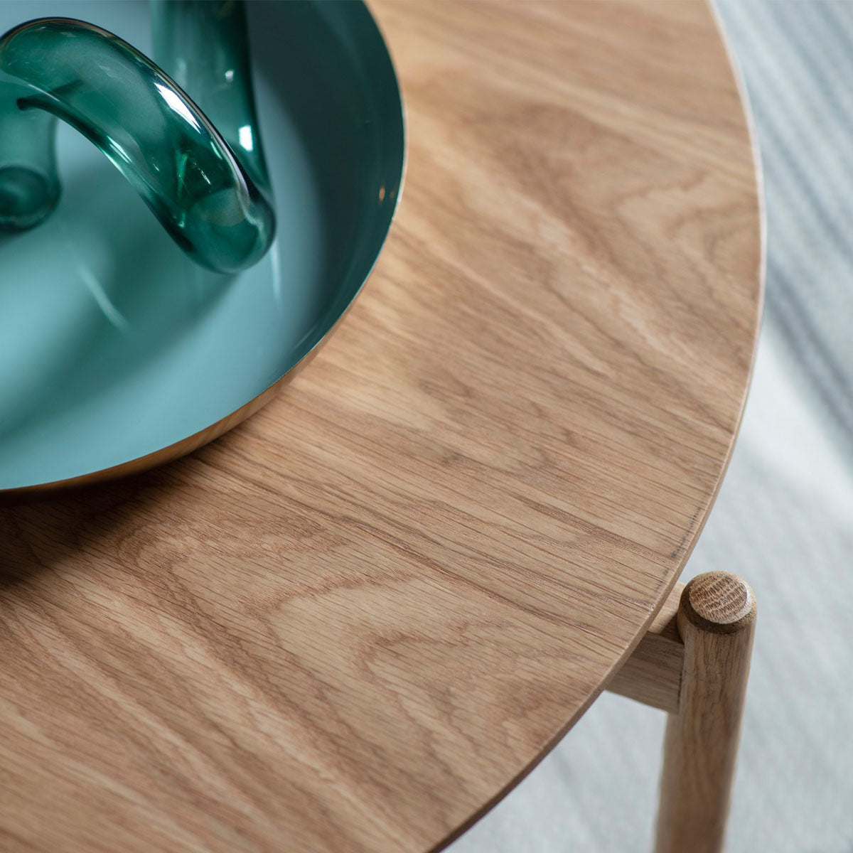 Gallery Direct Burley Coffee Table Oak 700x700x400mm