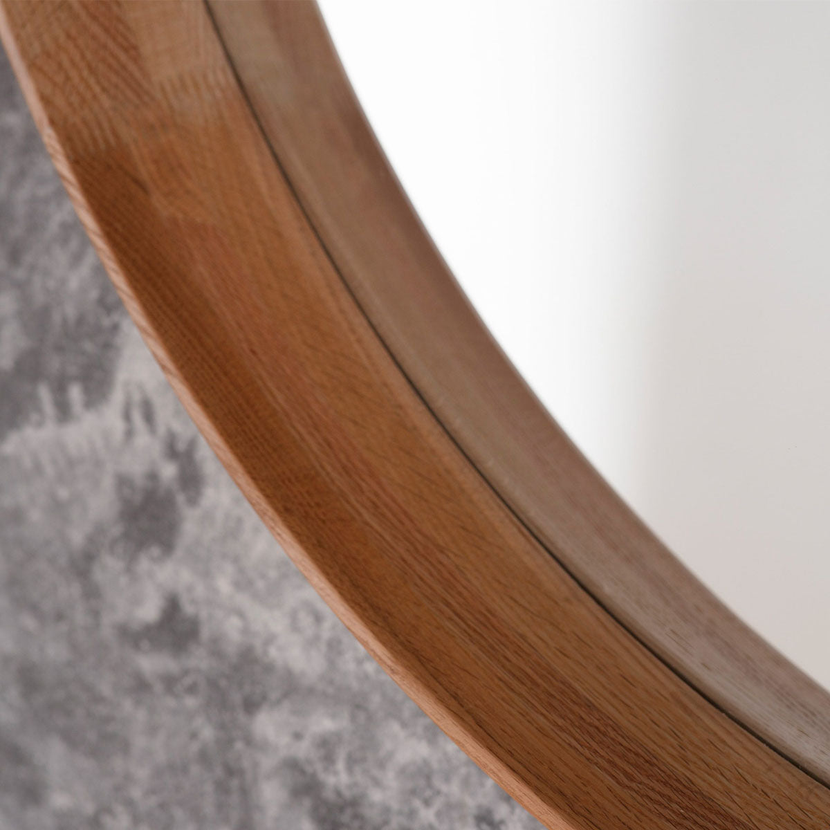 Gallery Direct Keaton Round Mirror Oak 735x735mm