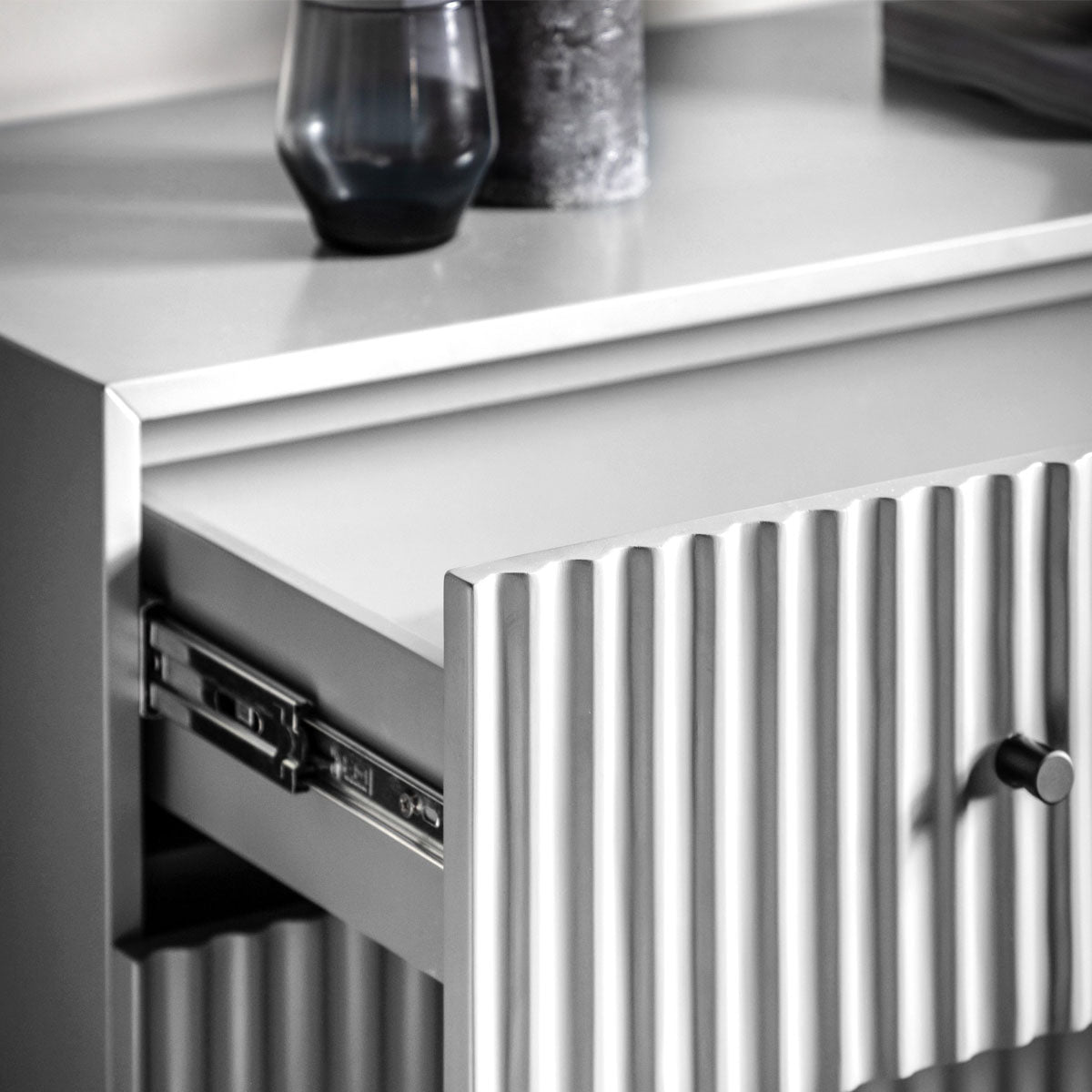 Gallery Direct Buckhurst 3 Drawer Chest White 400x900x750mm