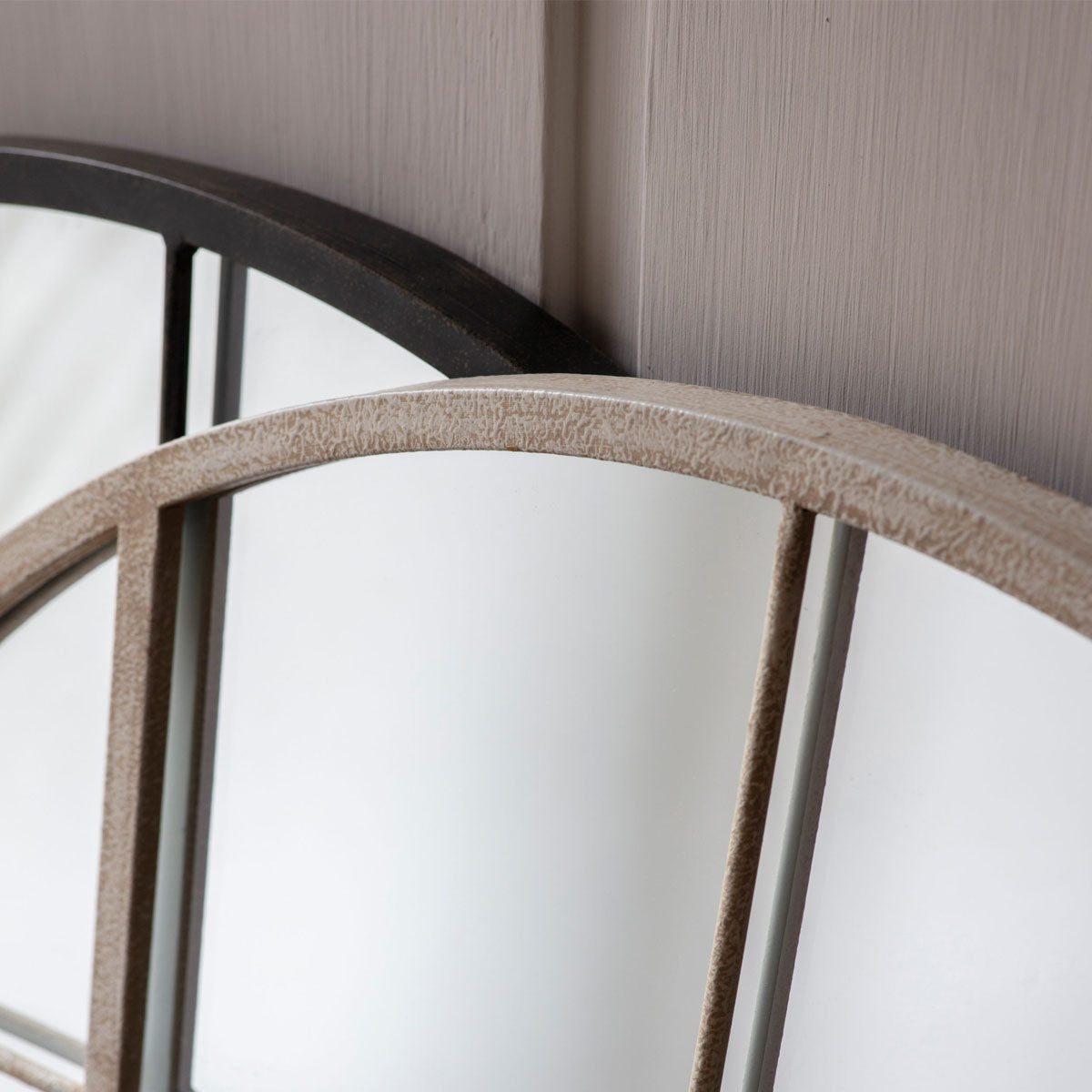 Gallery Direct Hampstead Arch Mirror Black 760x950mm