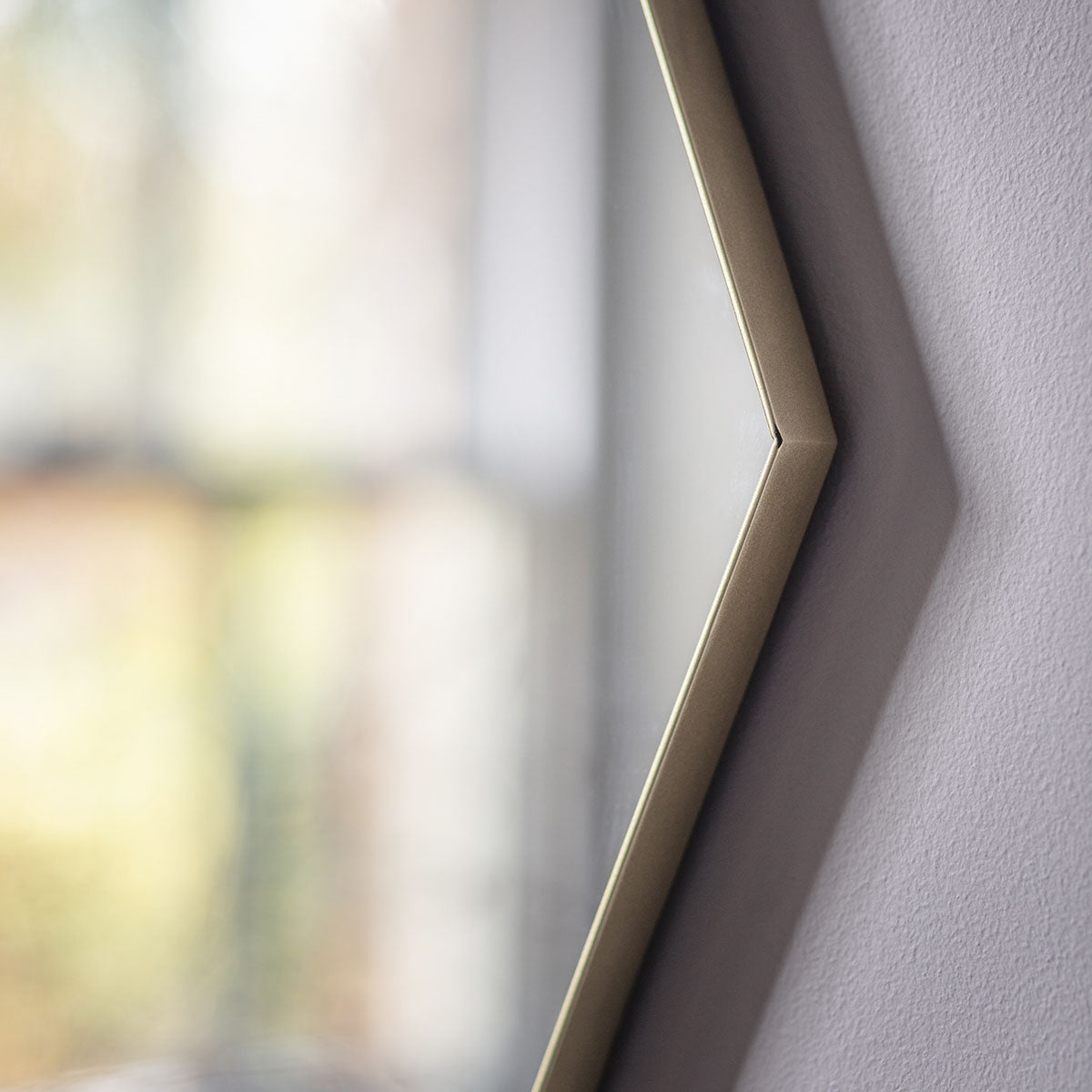 Gallery Direct Bowie Octagon Mirror Champagne 800x800mm