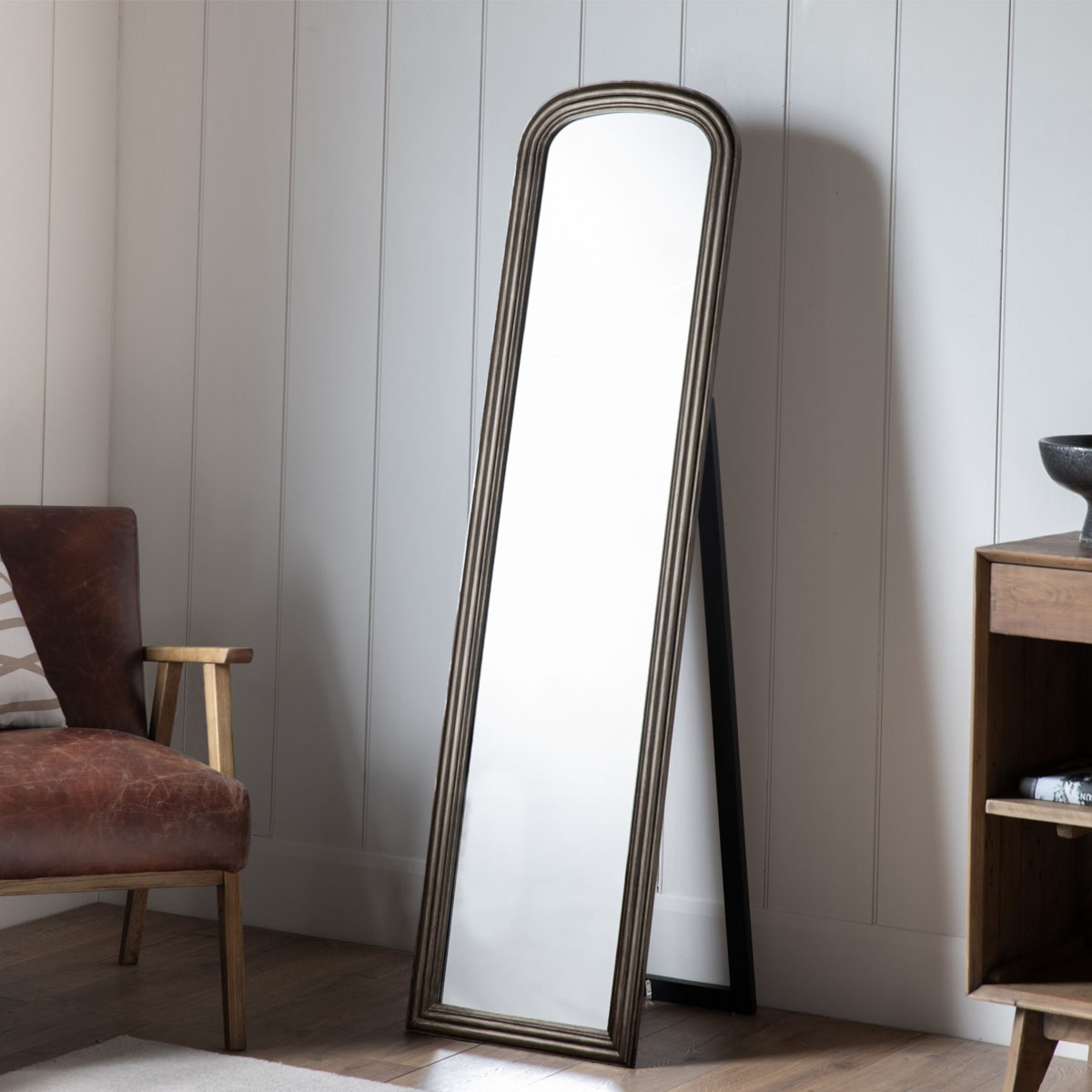 Gallery Direct Beck Cheval Brushed Brass 420x1600mm