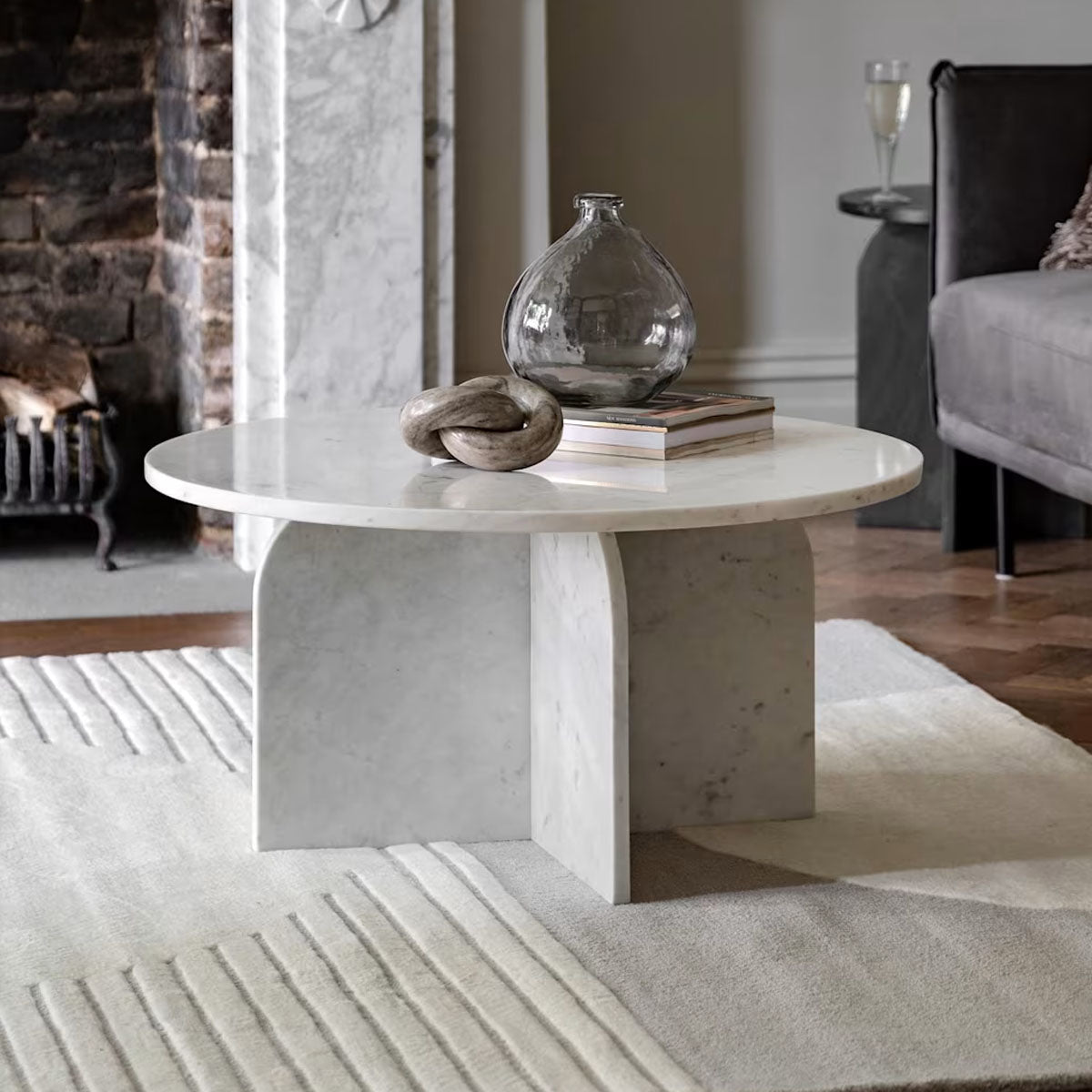 Gallery Direct Amalfi Coffee Table White 800x800x400mm