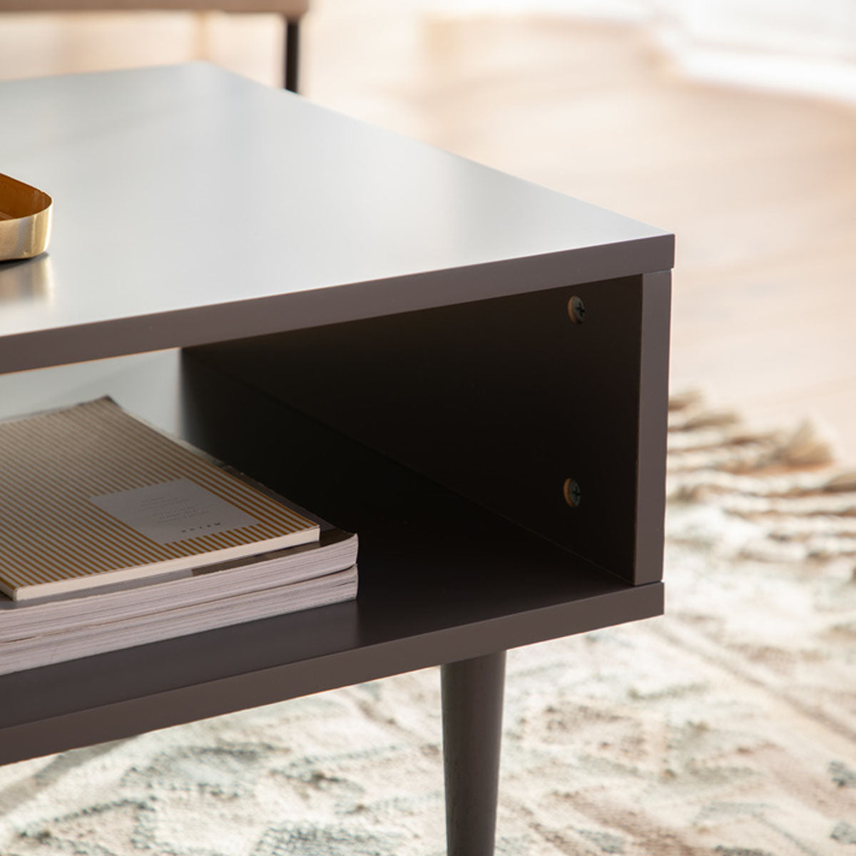 Gallery Direct Holbrook Coffee Table Grey 1000x500x400mm