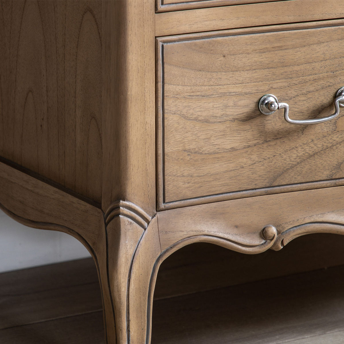 Gallery Direct Chic 5 Drawer Chest Weathered 900x500x980mm
