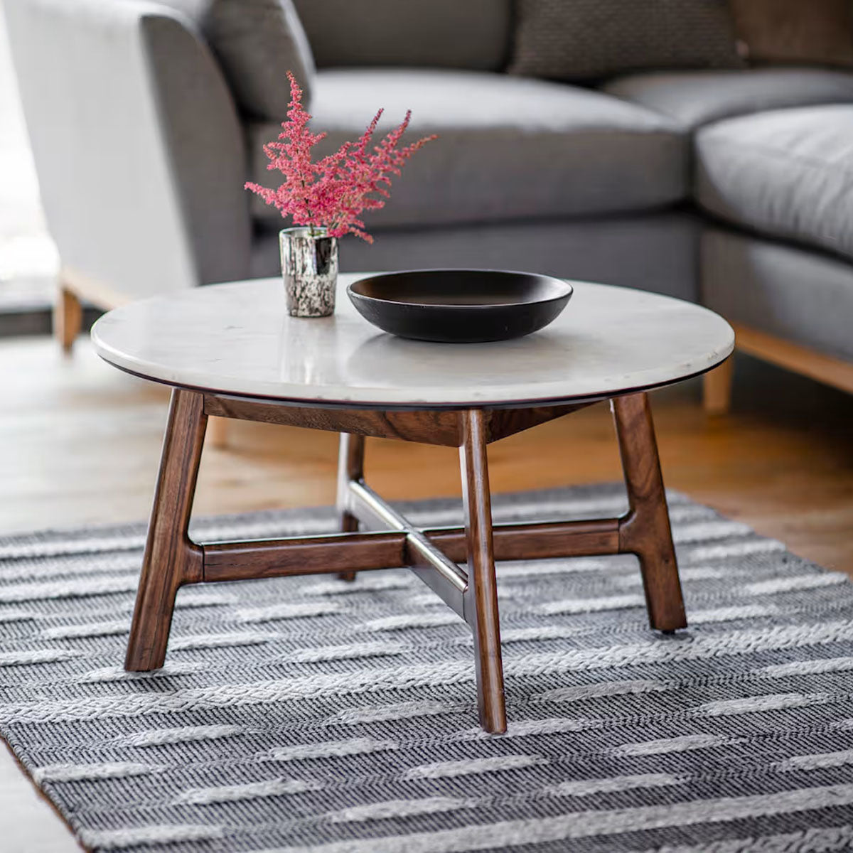 Gallery Direct Barcelona Round Coffee Table 800x800x400mm