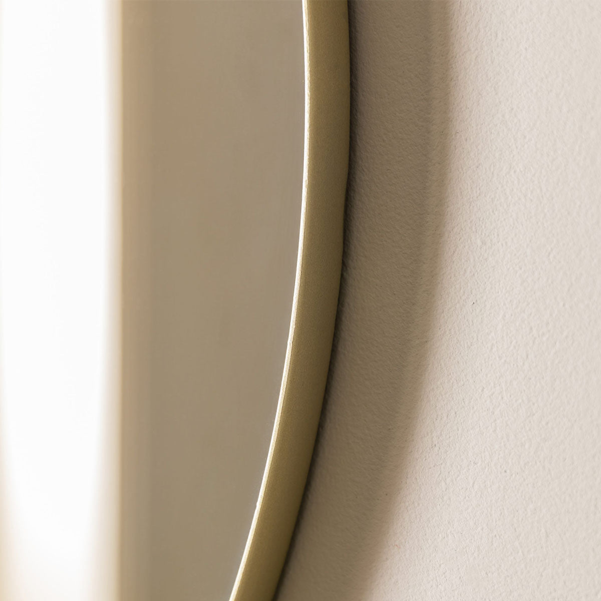 Gallery Direct Bowie Round Mirror Champagne 800x800mm