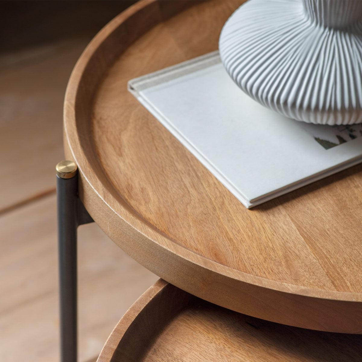 Gallery Direct Dakota Nest Of 2 Tables 550x550x520mm