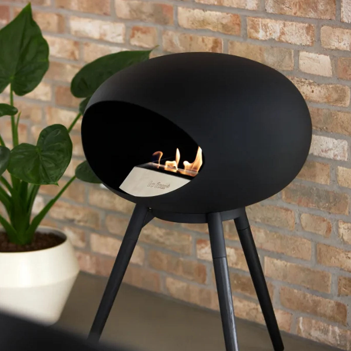 Le Feu Ground Wood Low - Black