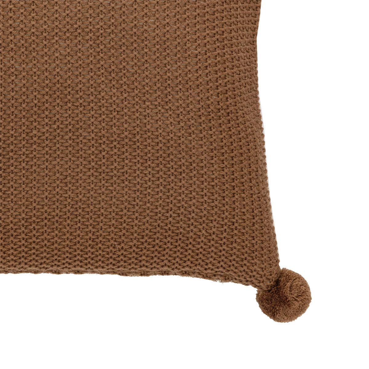 Gallery Direct Moss Stitch PomPom Cushion