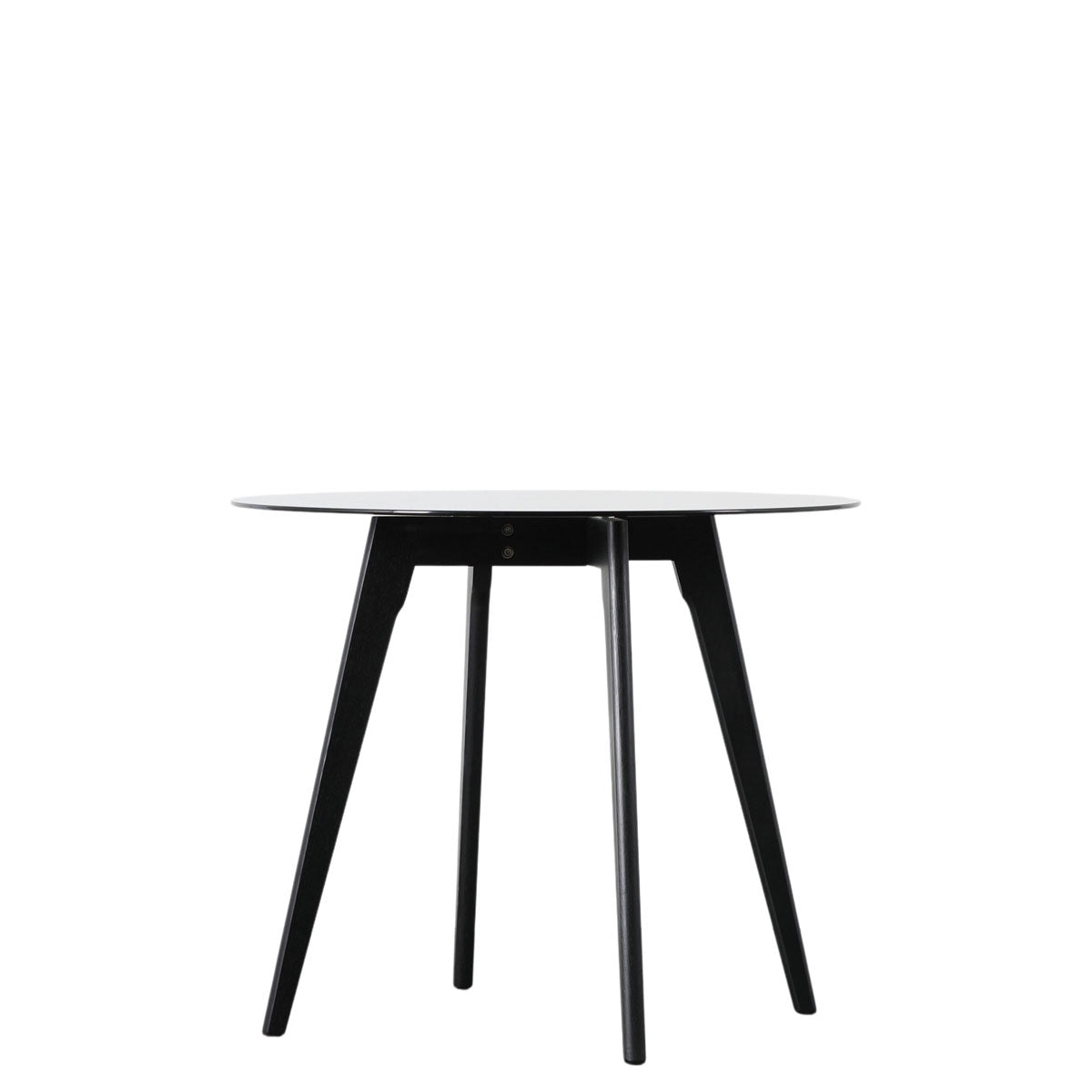 Gallery Direct Blair Round Dining Table Black 900x900x750mm