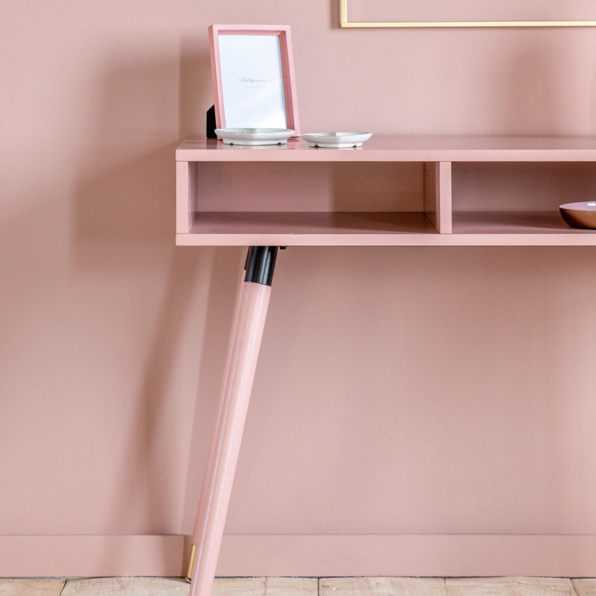 Gallery Direct Holbrook Console Table Pink 1100x450x770mm