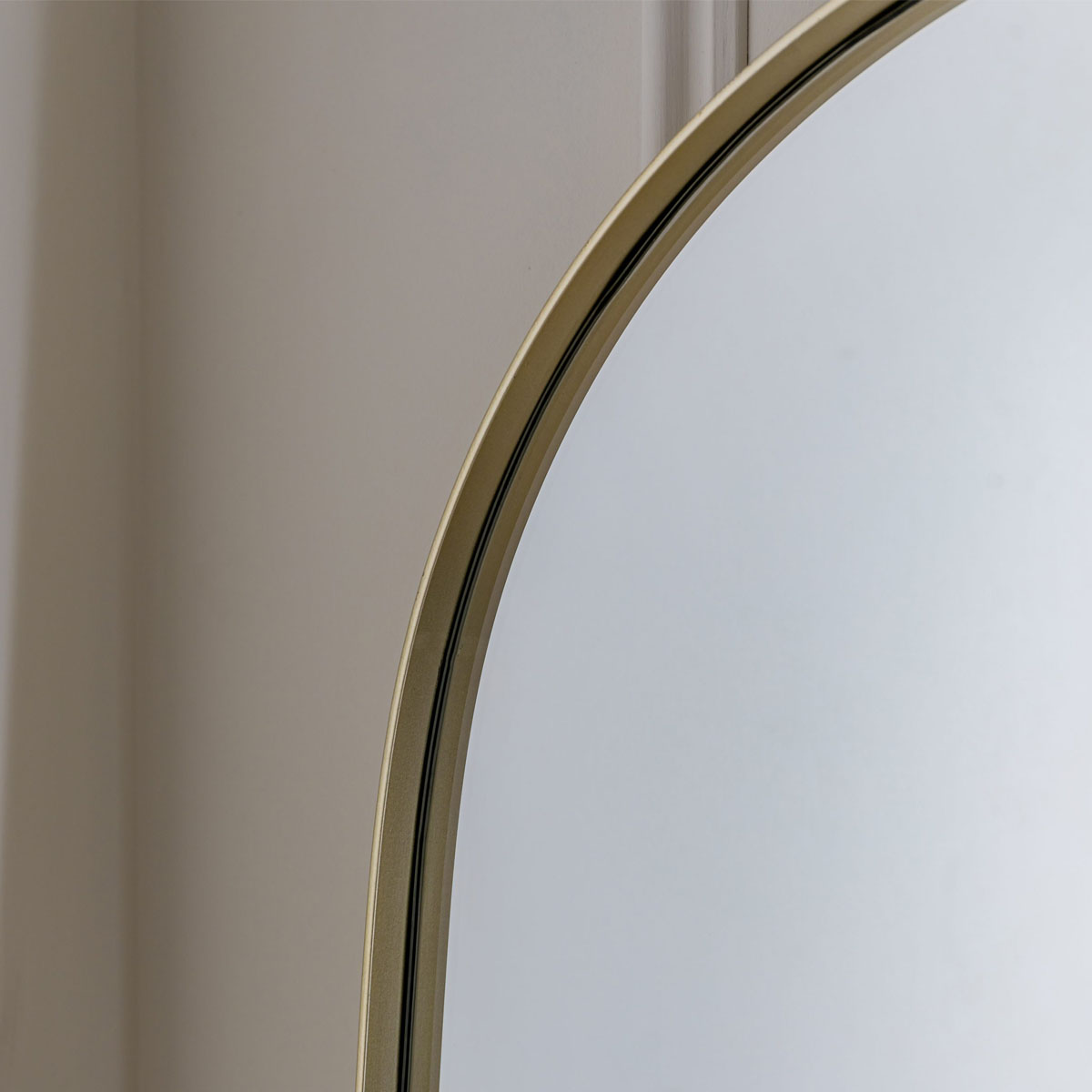 Gallery Direct Hurston Arch Mirror Champagne 500x30x1700mm