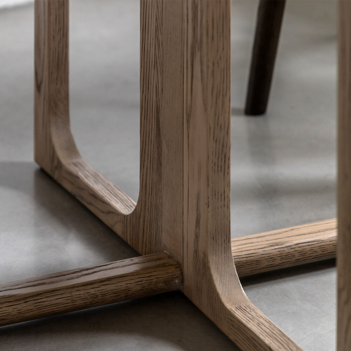 Gallery Direct Craft Folding Dining Table Smoked 1000x1000x750mm
