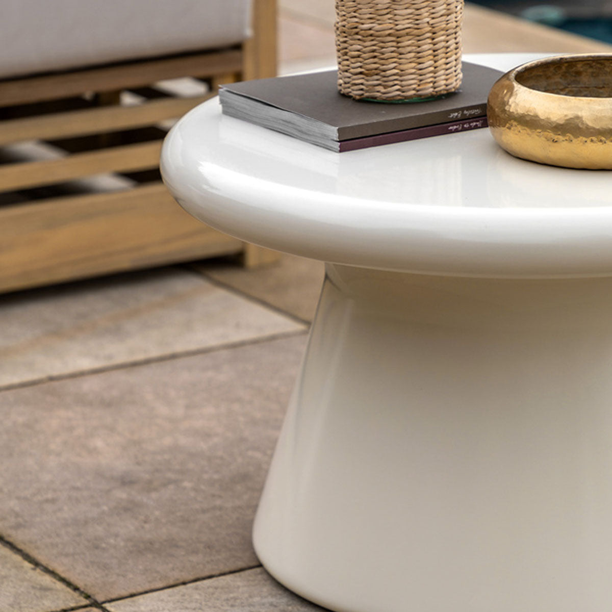 Gallery Direct Pavia Coffee Table Cream 650x650x400mm