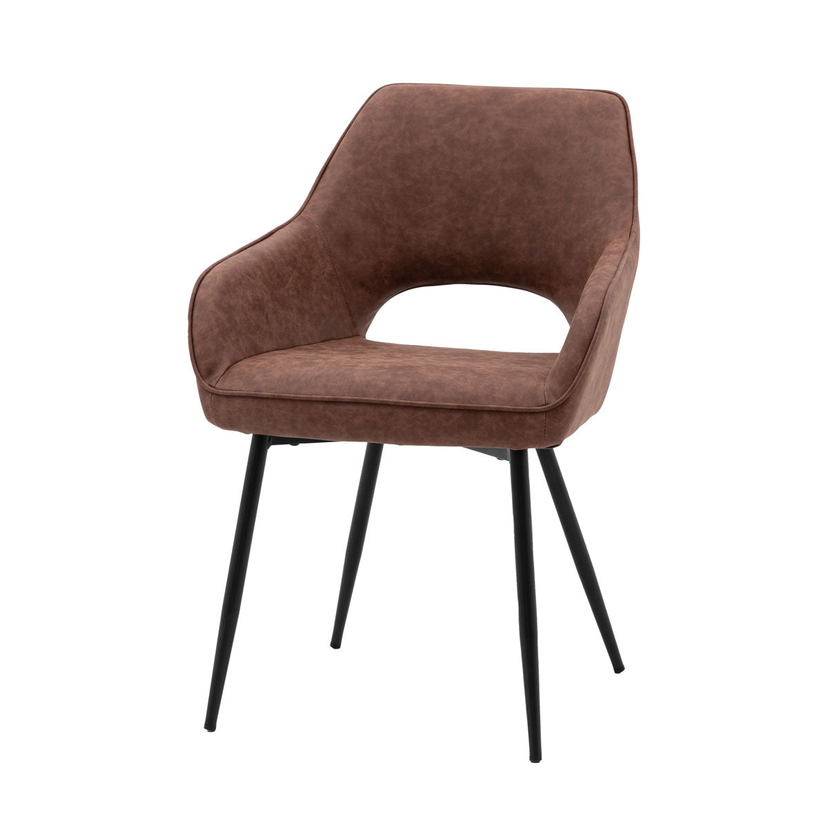 Gallery Direct Ivorra Dining Chair Brown (2pk)