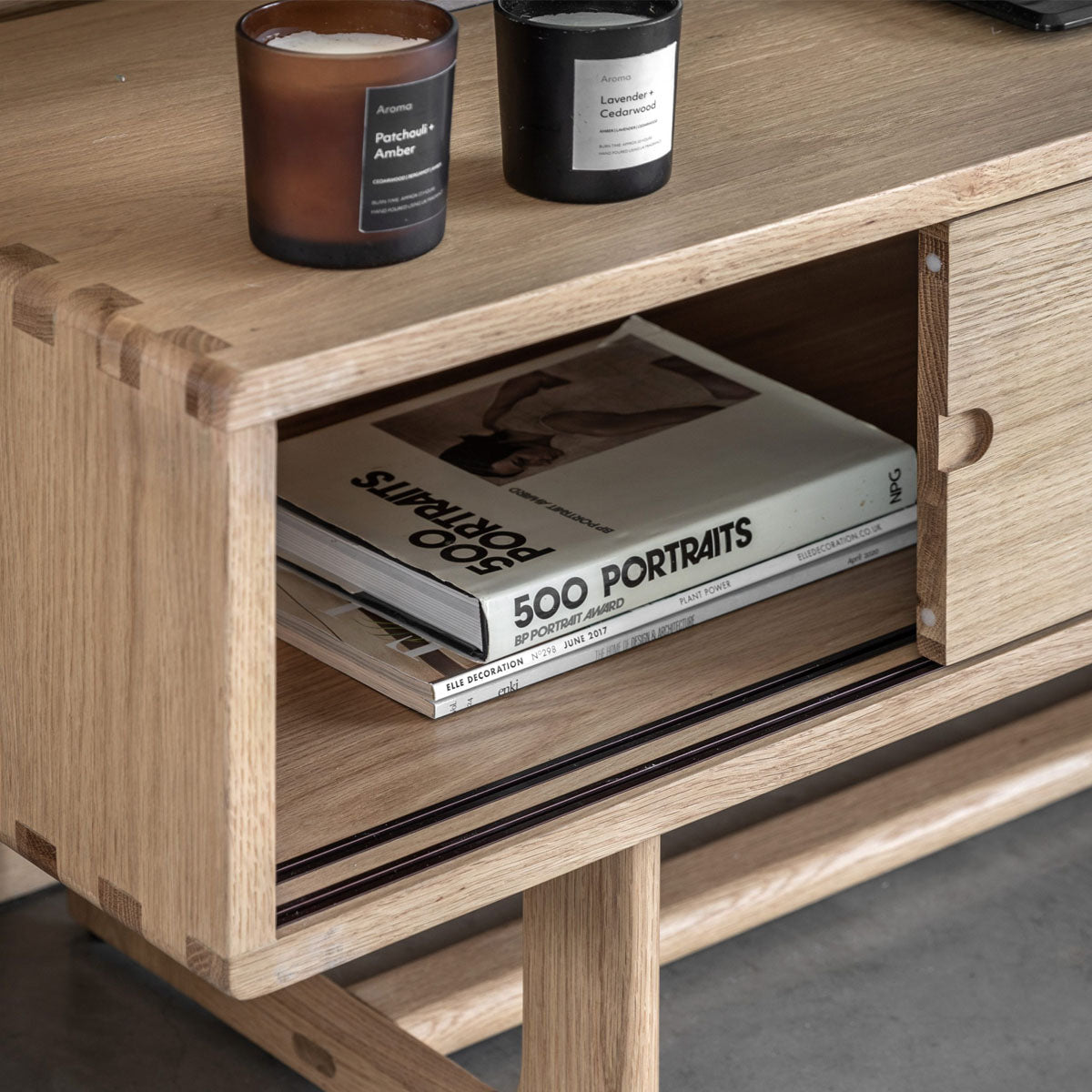 Gallery Direct Craft Media Unit Natural 1400x400x450mm
