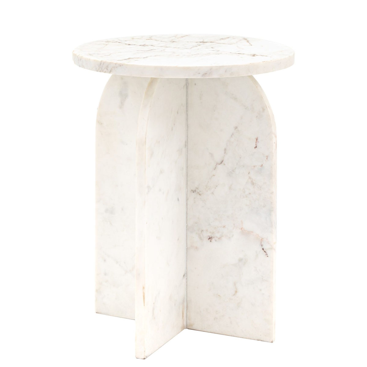 Gallery Direct Amalfi Side Table White 400x400x500mm