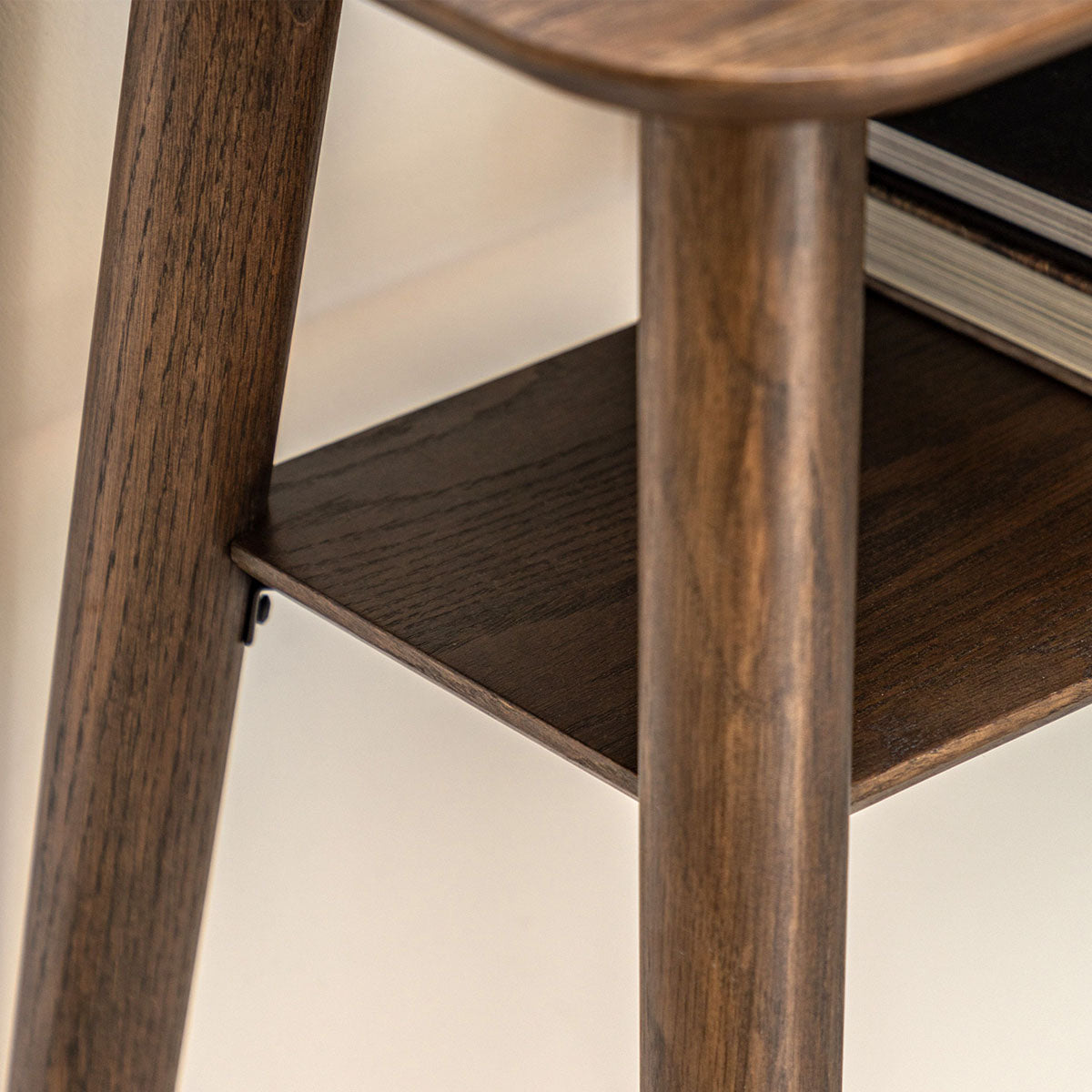 Gallery Direct Hatfield Console Table Smoked 1100x350x750mm