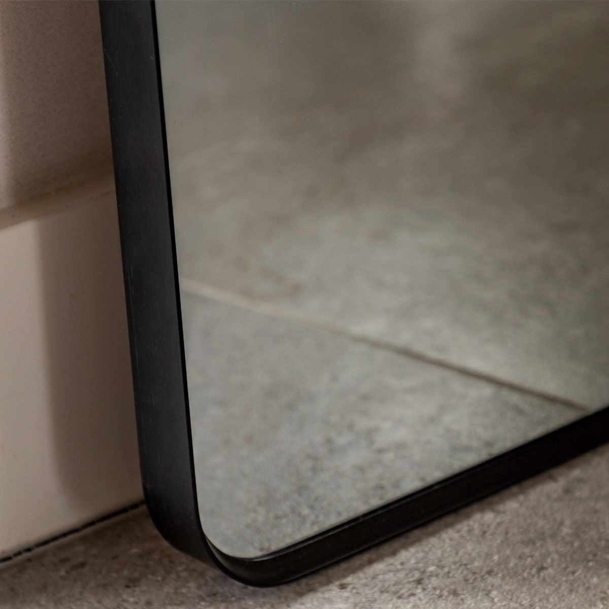 Gallery Direct Holworth Arch Mirror Black 900x35x1800mm