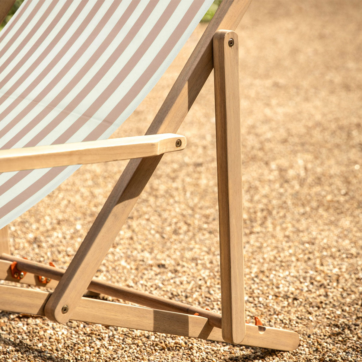 Gallery Direct Creta Deck Chair Clay Stripe