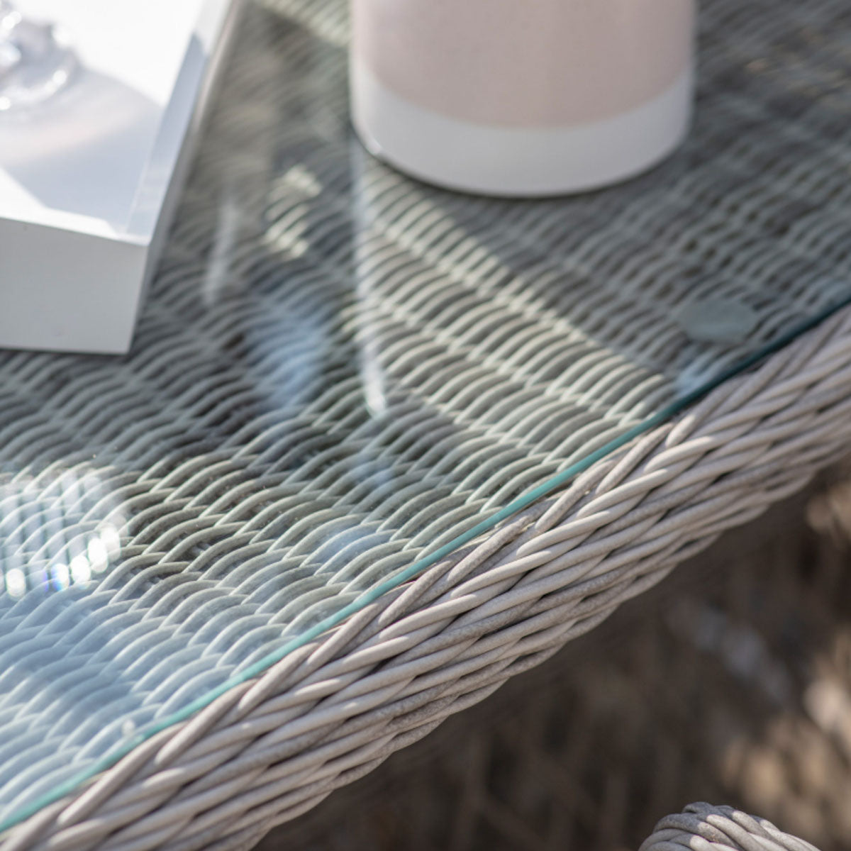 Gallery Direct Menton 6 Seater Oval Dining Set Stone