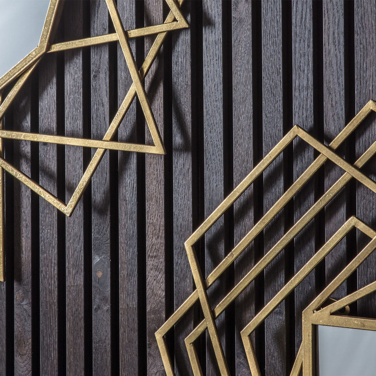 Gallery Direct Specter Rectangle Mirror Gold 940x40x1095mm