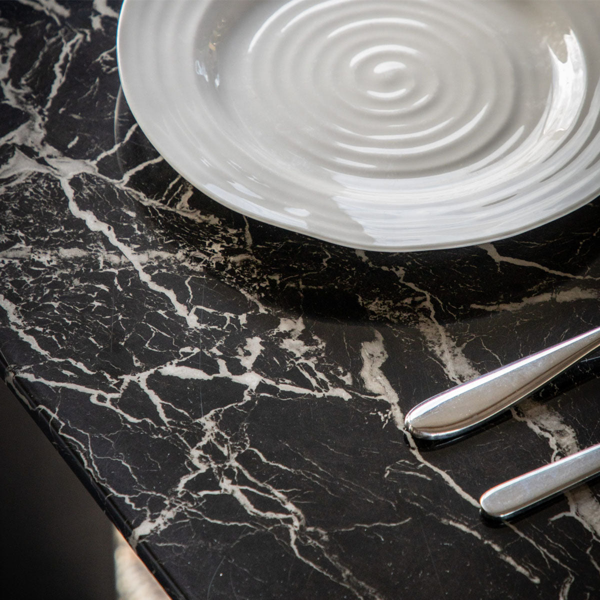 Gallery Direct Davidson Dining Table Black Effect 1600x900x750mm