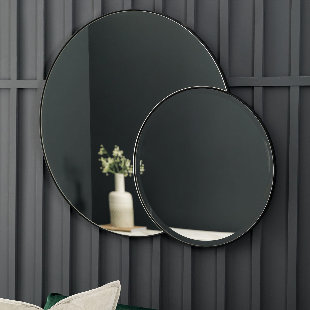Gallery Direct Ostia Mirror Black 1112x15x900mm