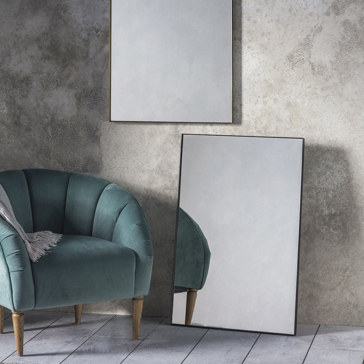 Gallery Direct Hurston Mirror Bronze 600x30x900mm
