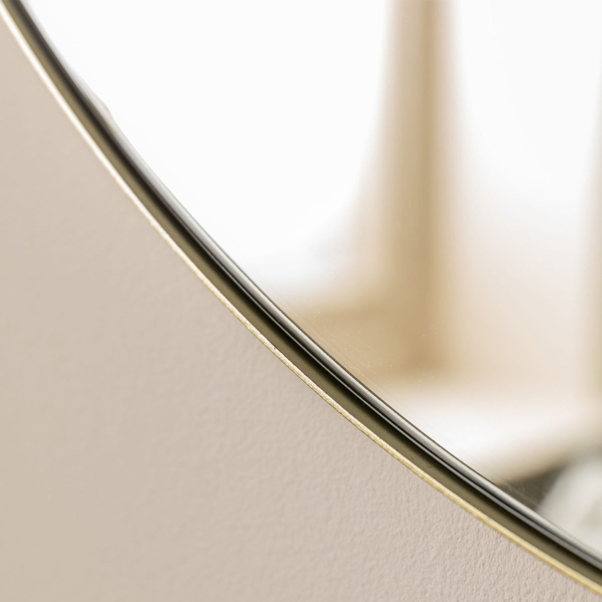 Gallery Direct Bowie Round Mirror Champagne 800x800mm