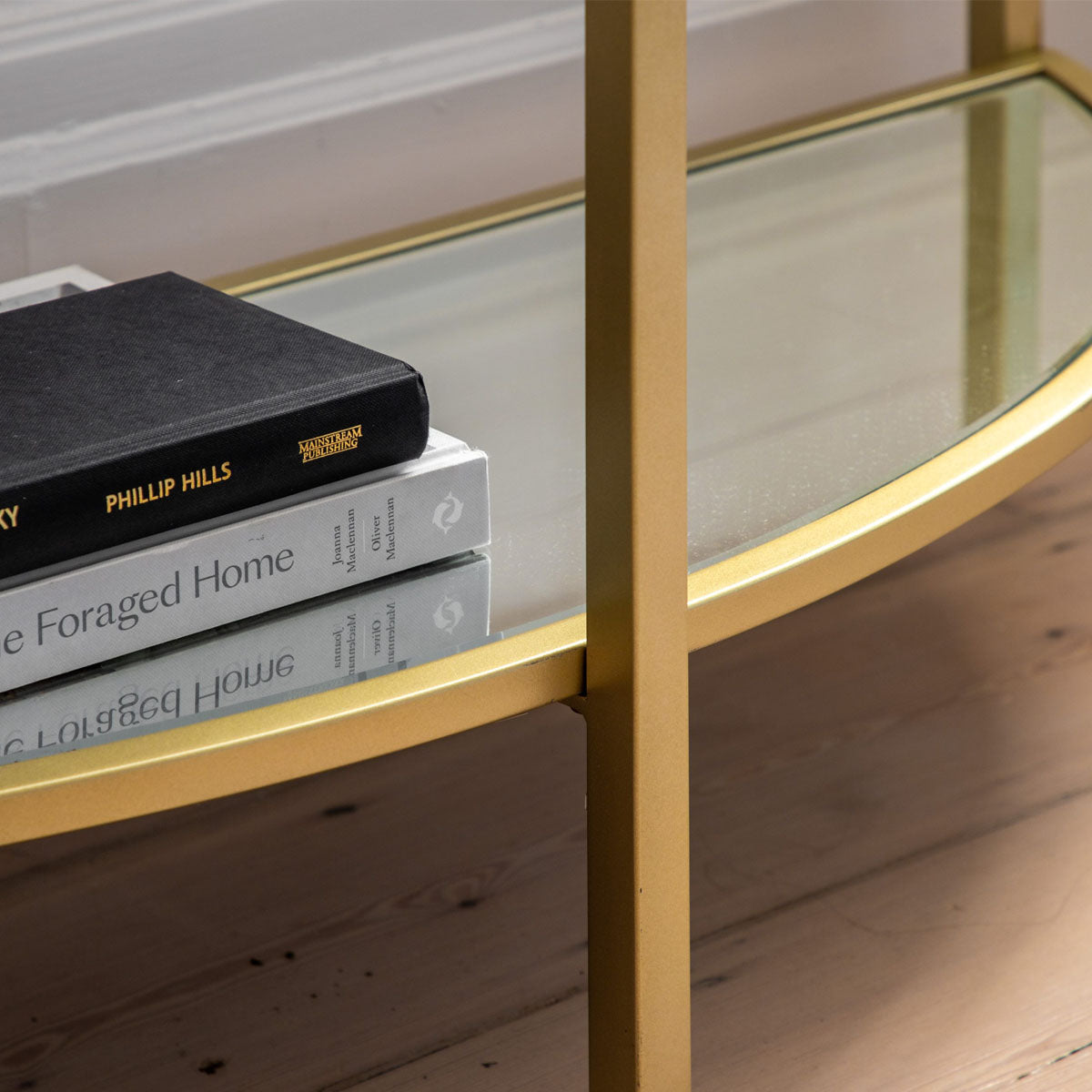 Gallery Direct Hudson Console Table Champagne 1000x350x750mm