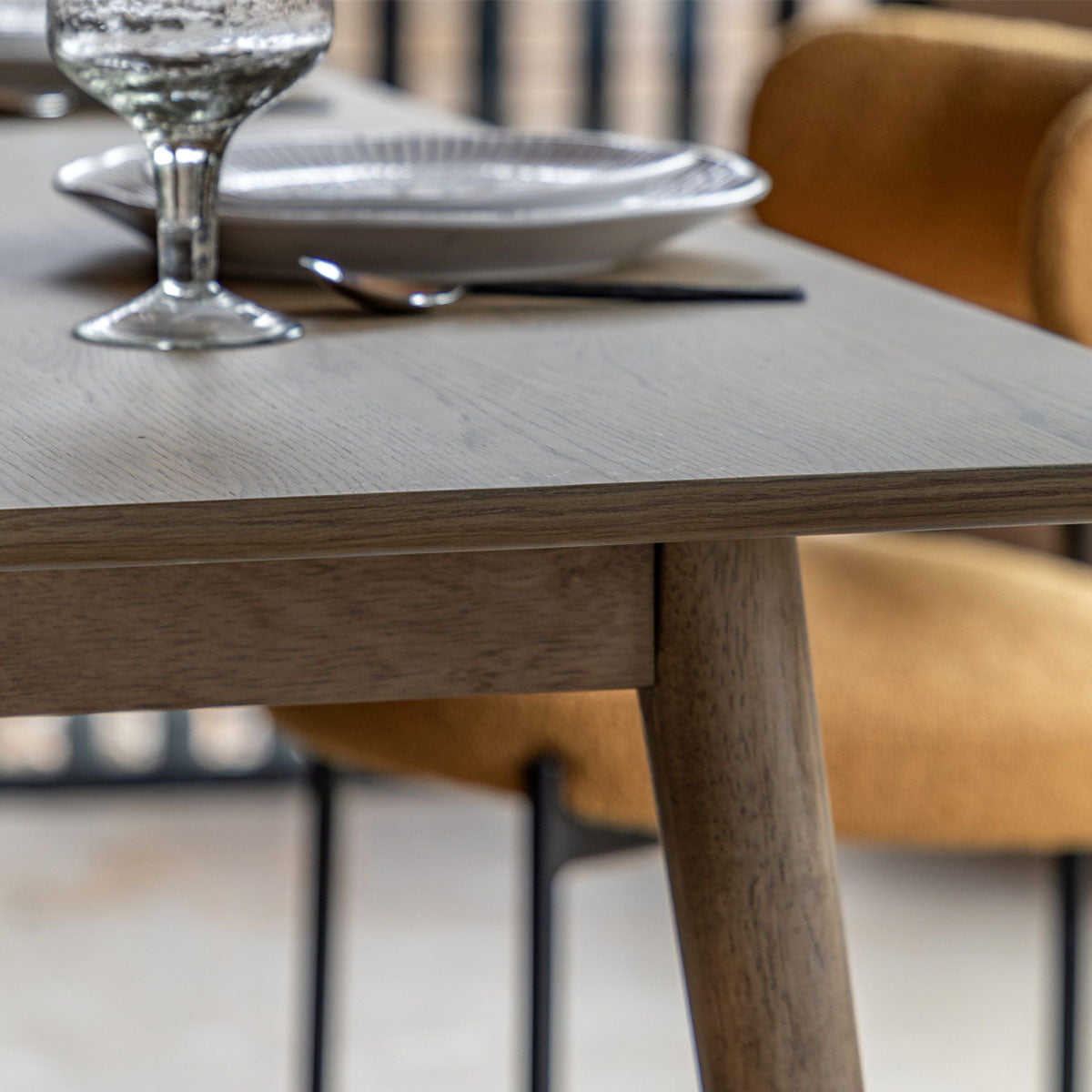 Gallery Direct Panelled Dining Table 1800x800x750mm