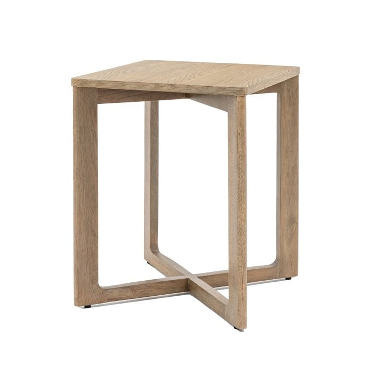 Gallery Direct Panelled Side Table 450x450x550mm