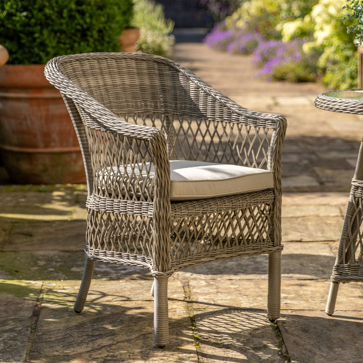 Gallery Direct Menton Bistro Set Stone