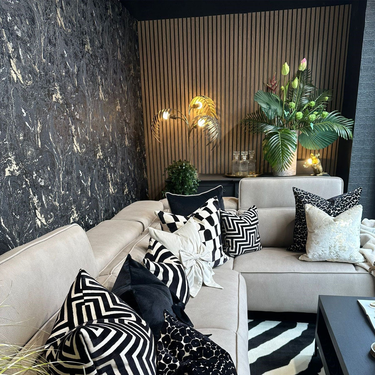 Malini Large Colchester Taupe Cushion