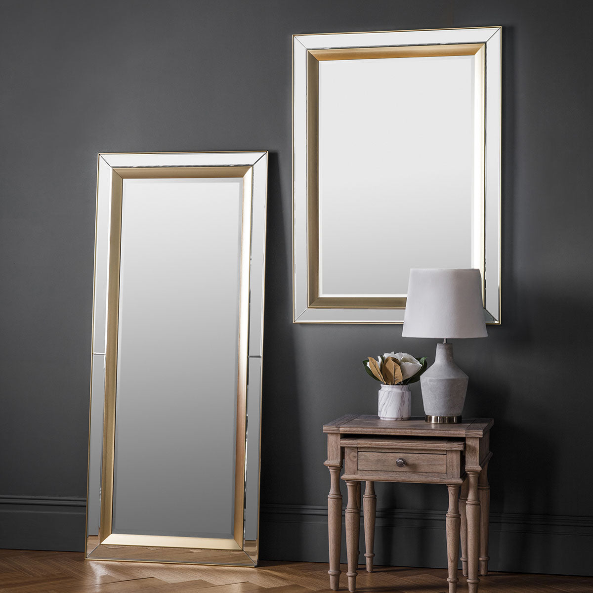 Gallery Direct Phantom Leaner Mirror 690x1580mm