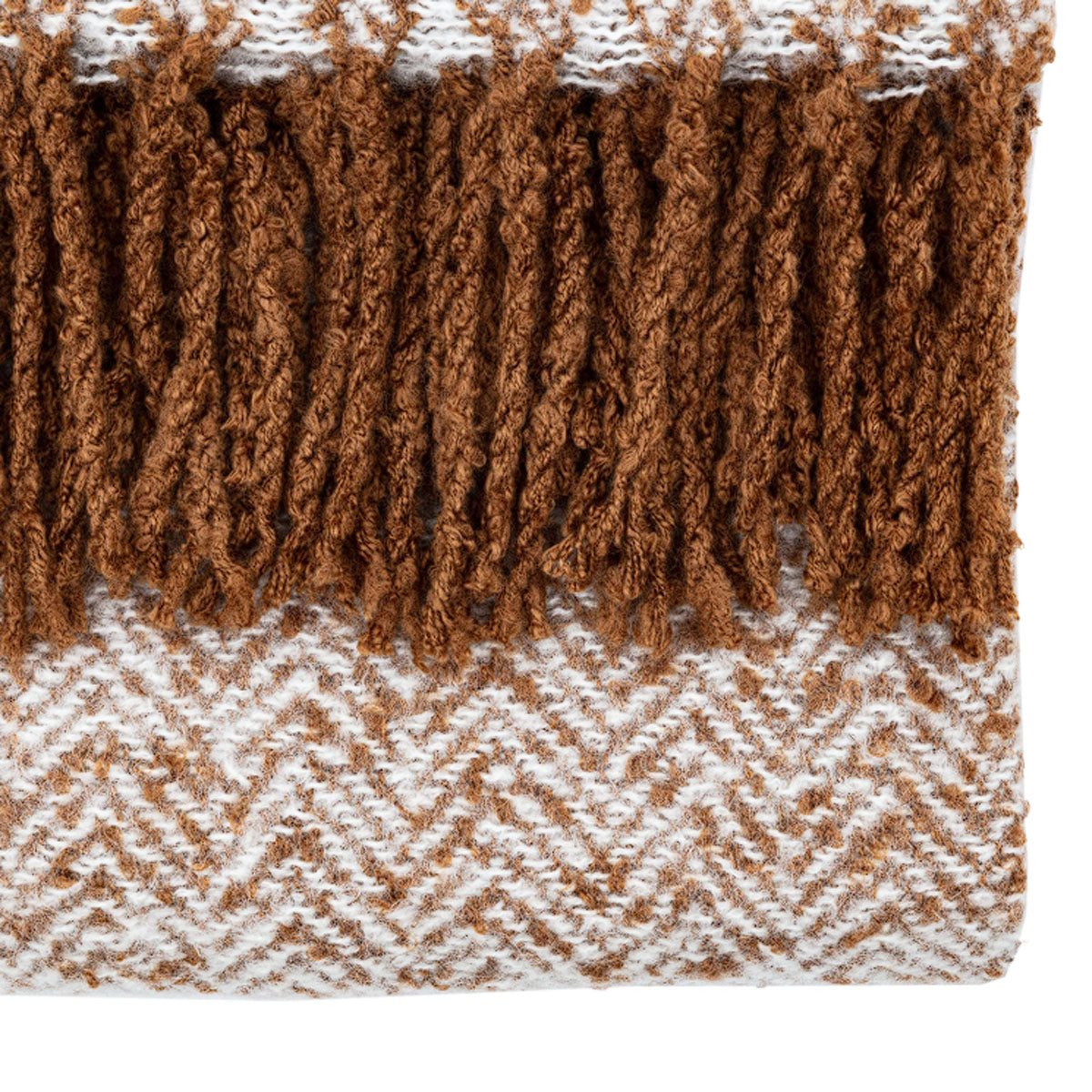 Gallery Direct Herringbone Faux Mohair Throw