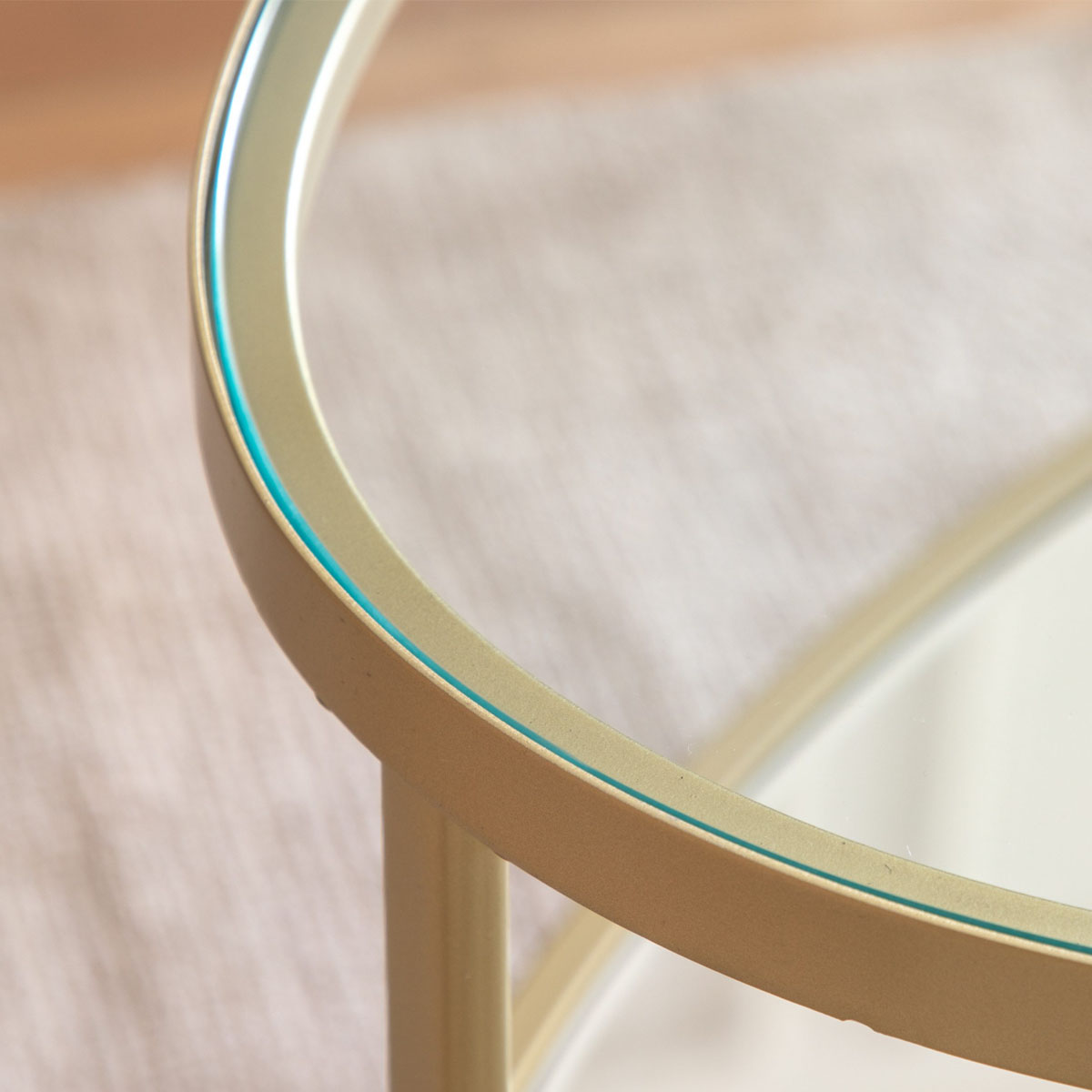 Gallery Direct Hudson Coffee Table Champagne 1120x610x510mm