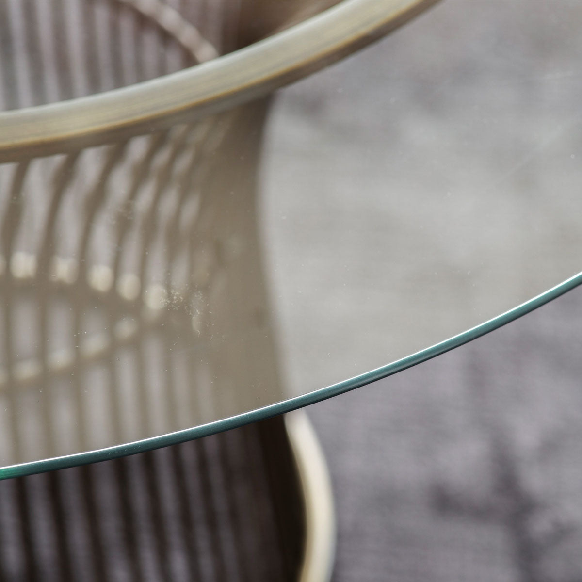 Gallery Direct Zepplin Dining Table Bronze 1100x1100x760mm